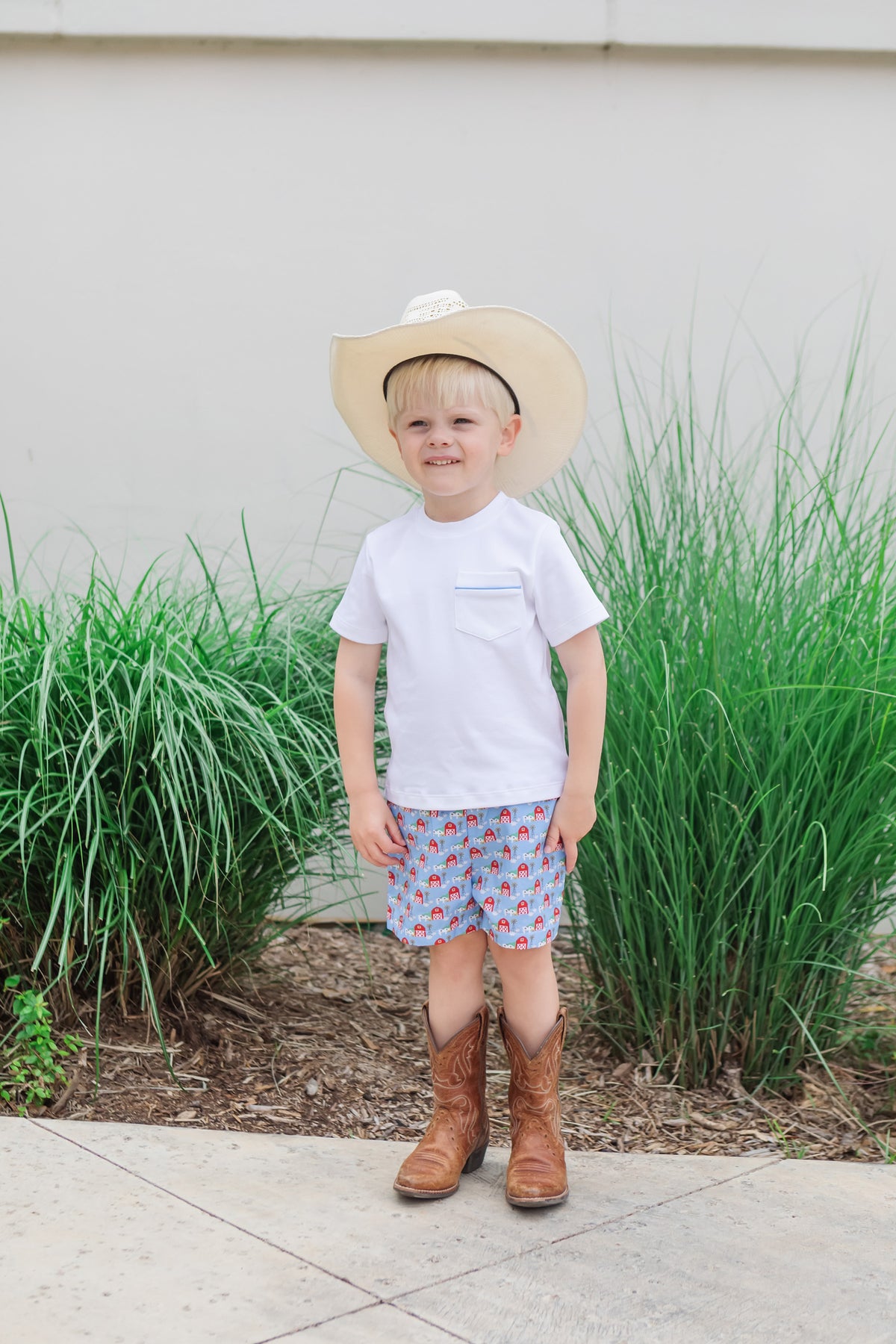Hudson Boys' Short Set - On the Farm outfit perfect for everyday wear