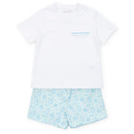 Everyday Hudson Boys' Short Set - Sandcastles Blue Kidswear