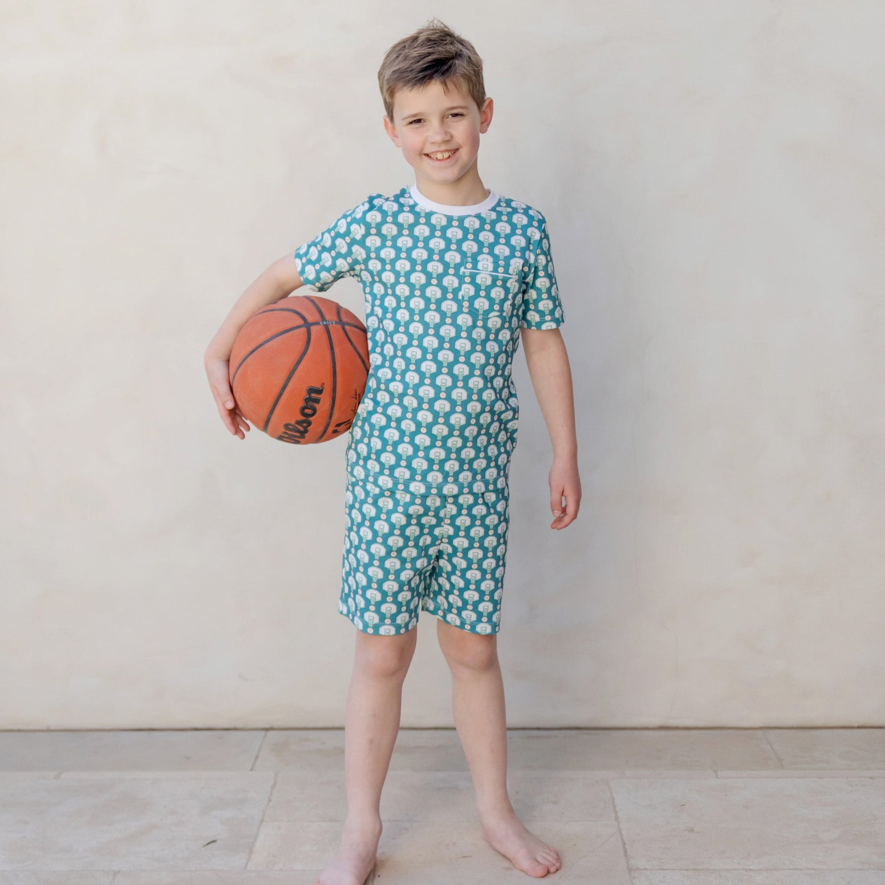 Buy Charles Boys' Short Set - Basketball Game kids clothing online
