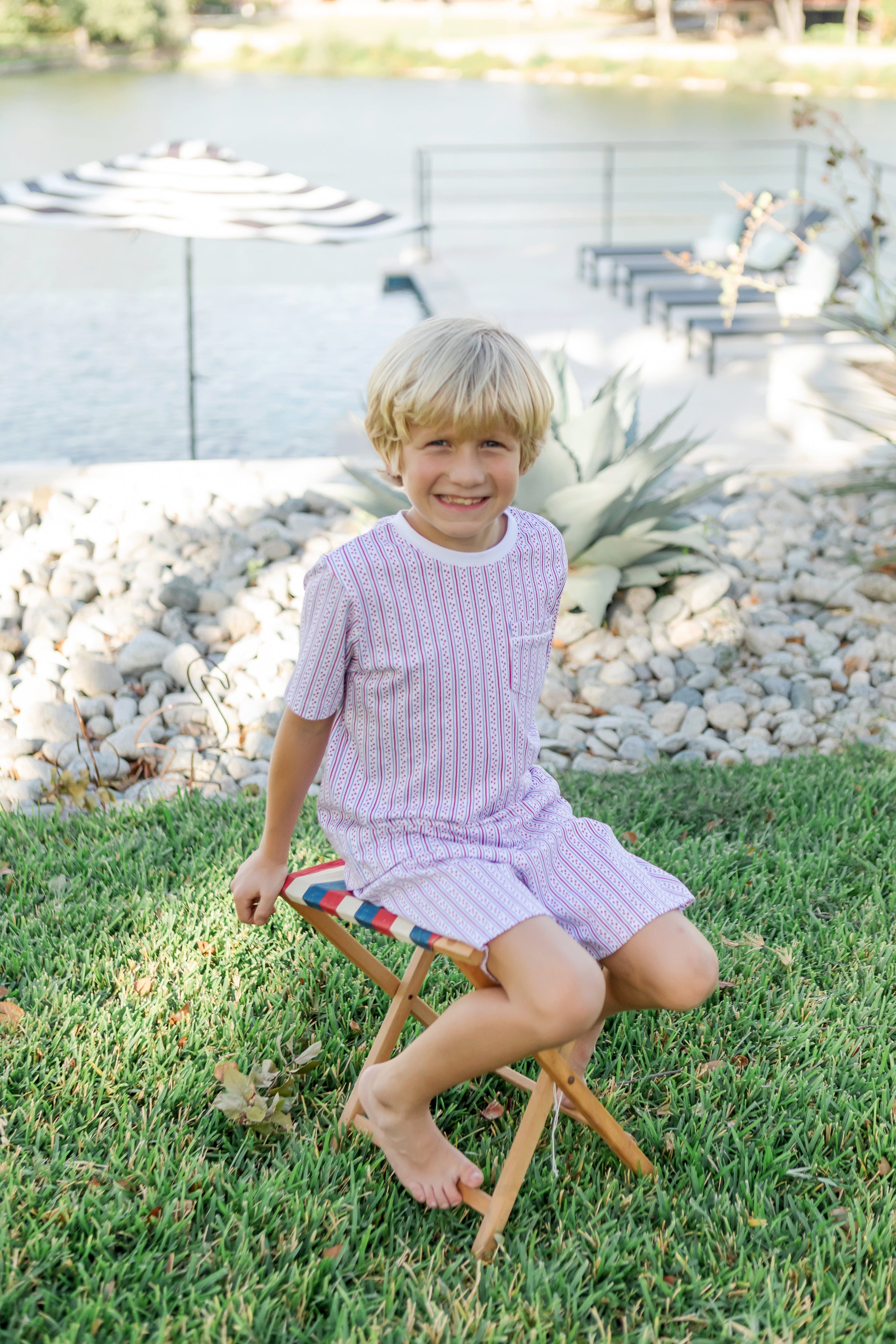 Charles Boys' Short Set - Stars and Stripes