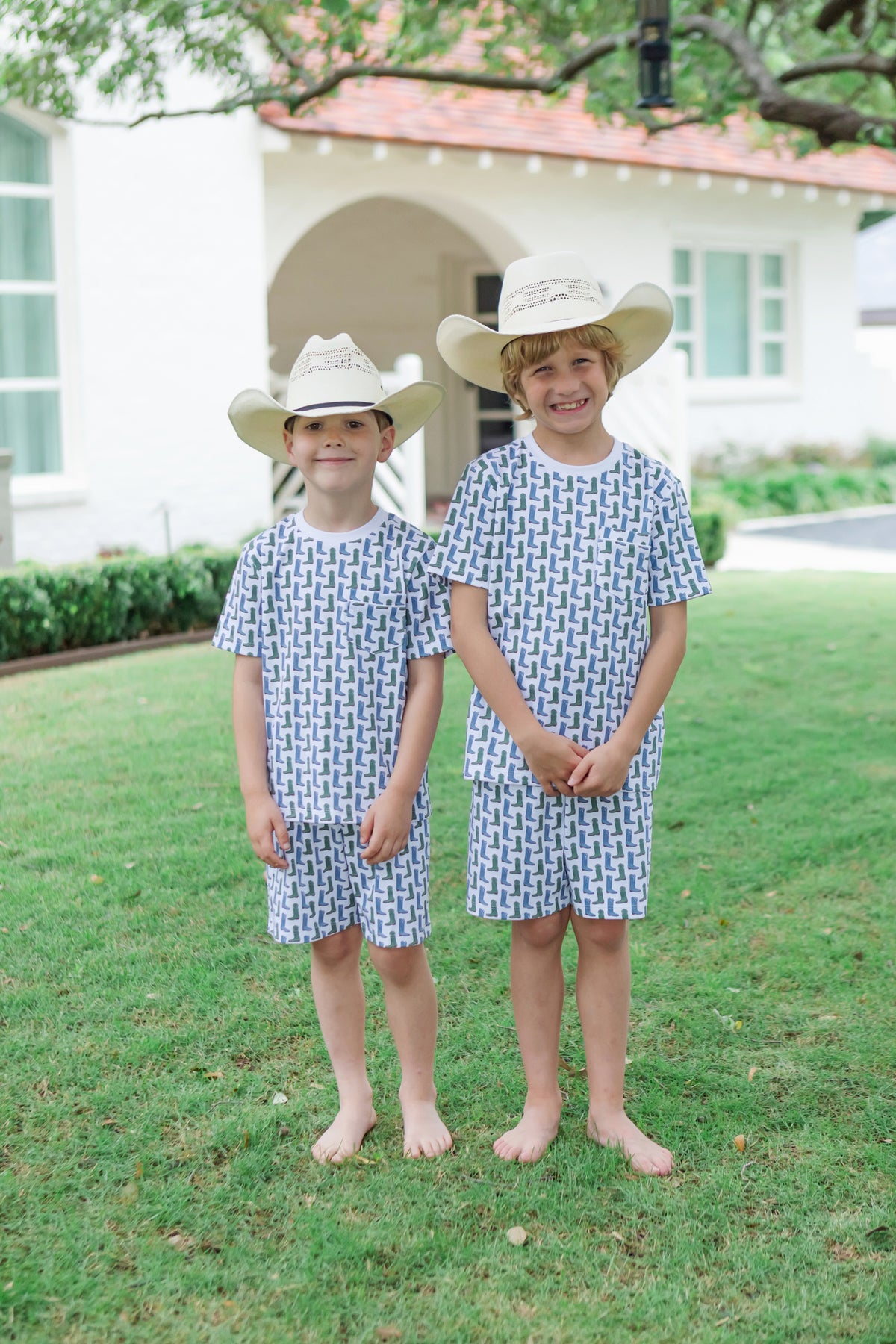 Charles Boys' Short Set - Cowboy Boots outfit perfect for everyday wear