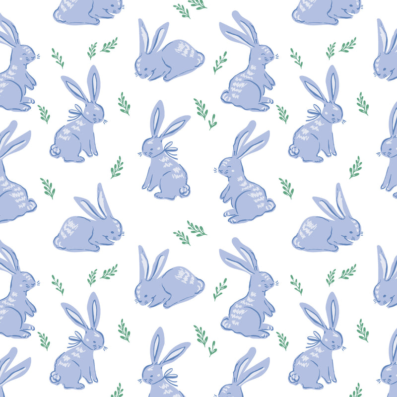 Hudson Boys' Pima Cotton Short Set - Bunny Hop Blue