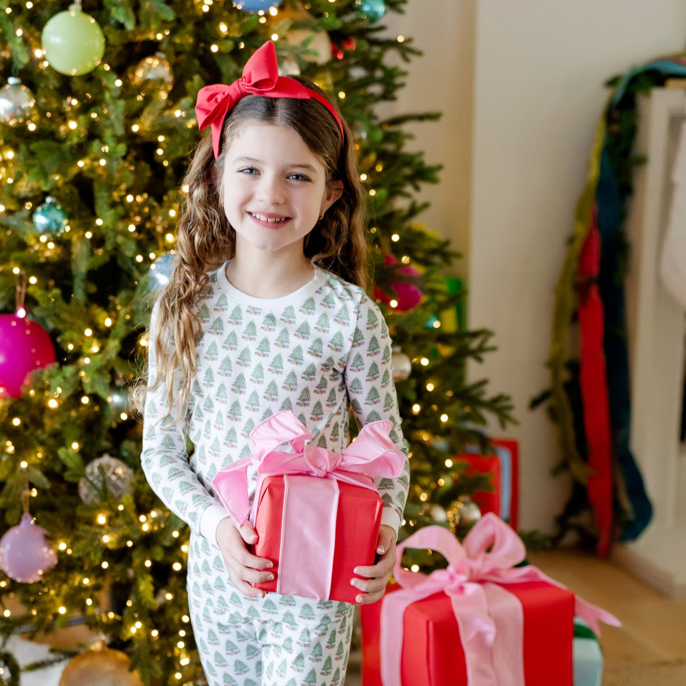 Grayson Pajama Pant Set Under the Christmas Tree stylish kids outfit collection