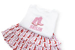 Maggie Girls' Tiered Skirt City Boots soft cotton kids fashion wear
