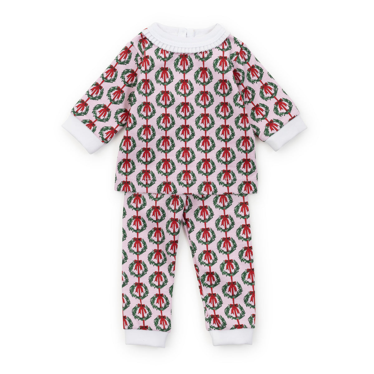 Everyday Ava Doll Pajama Set - Pink Wreaths Kidswear
