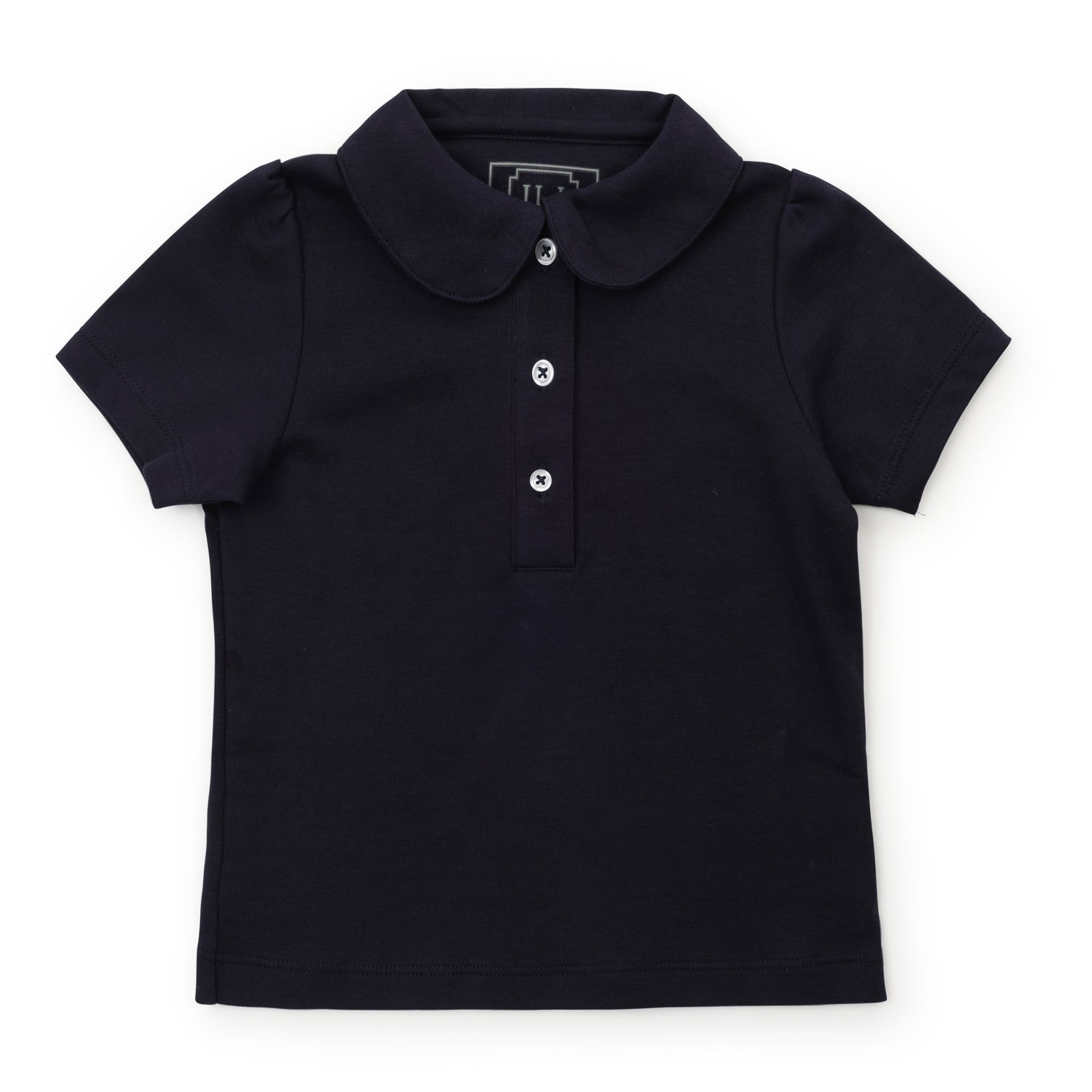 Madison Girls' Pima Cotton Polo Short Sleeve Shirt Navy