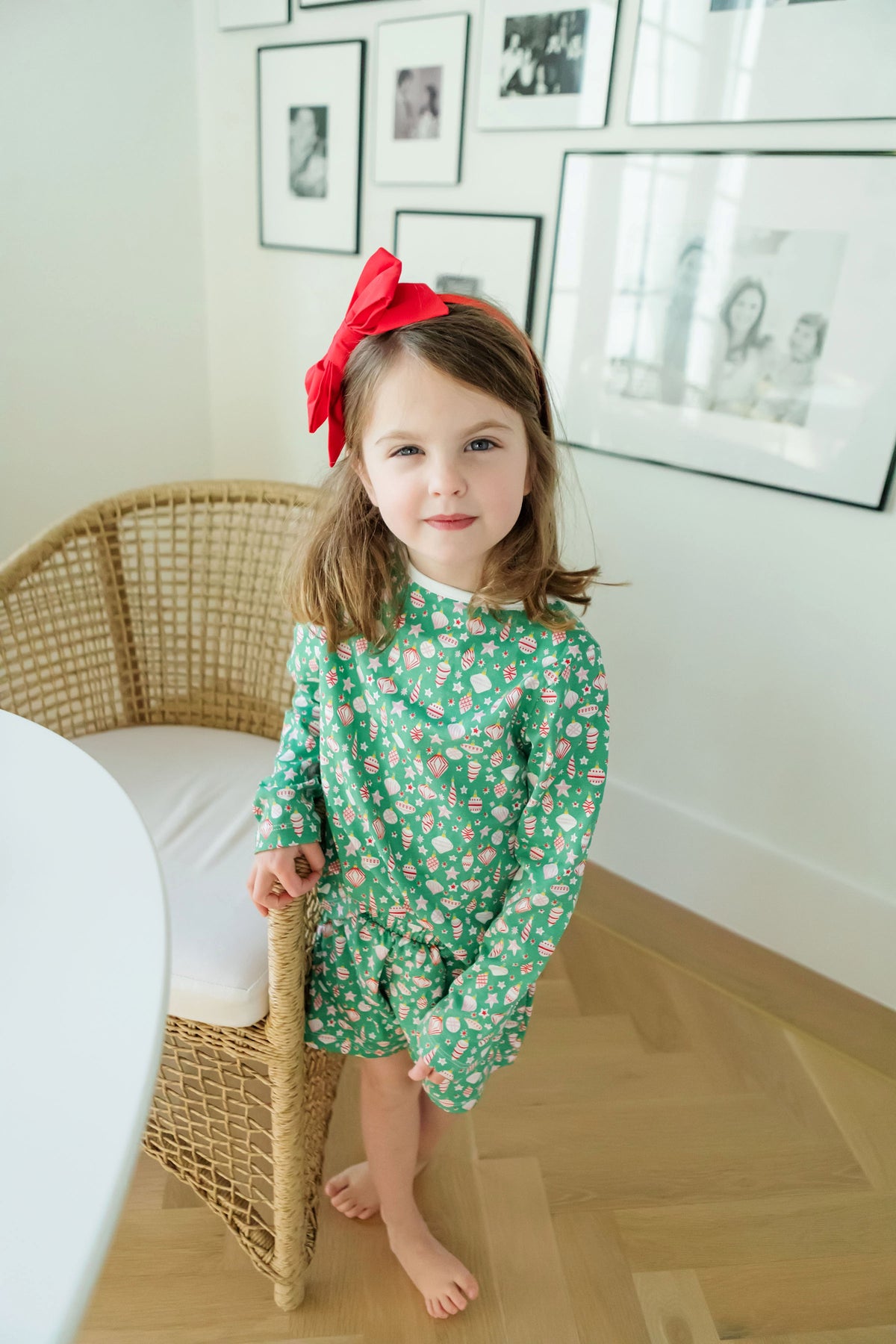 Sophie Girls' Short Set Retro Ornaments outfit perfect for everyday wear
