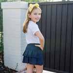 Uniform Margot Girls' Performance Skirt by LH Sport - Navy soft cotton kids fashion wear