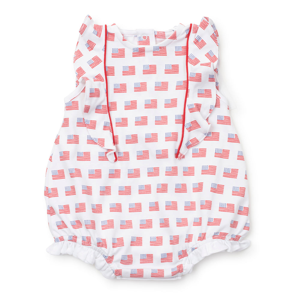 Patriotic Floral Pima Emma Bubble