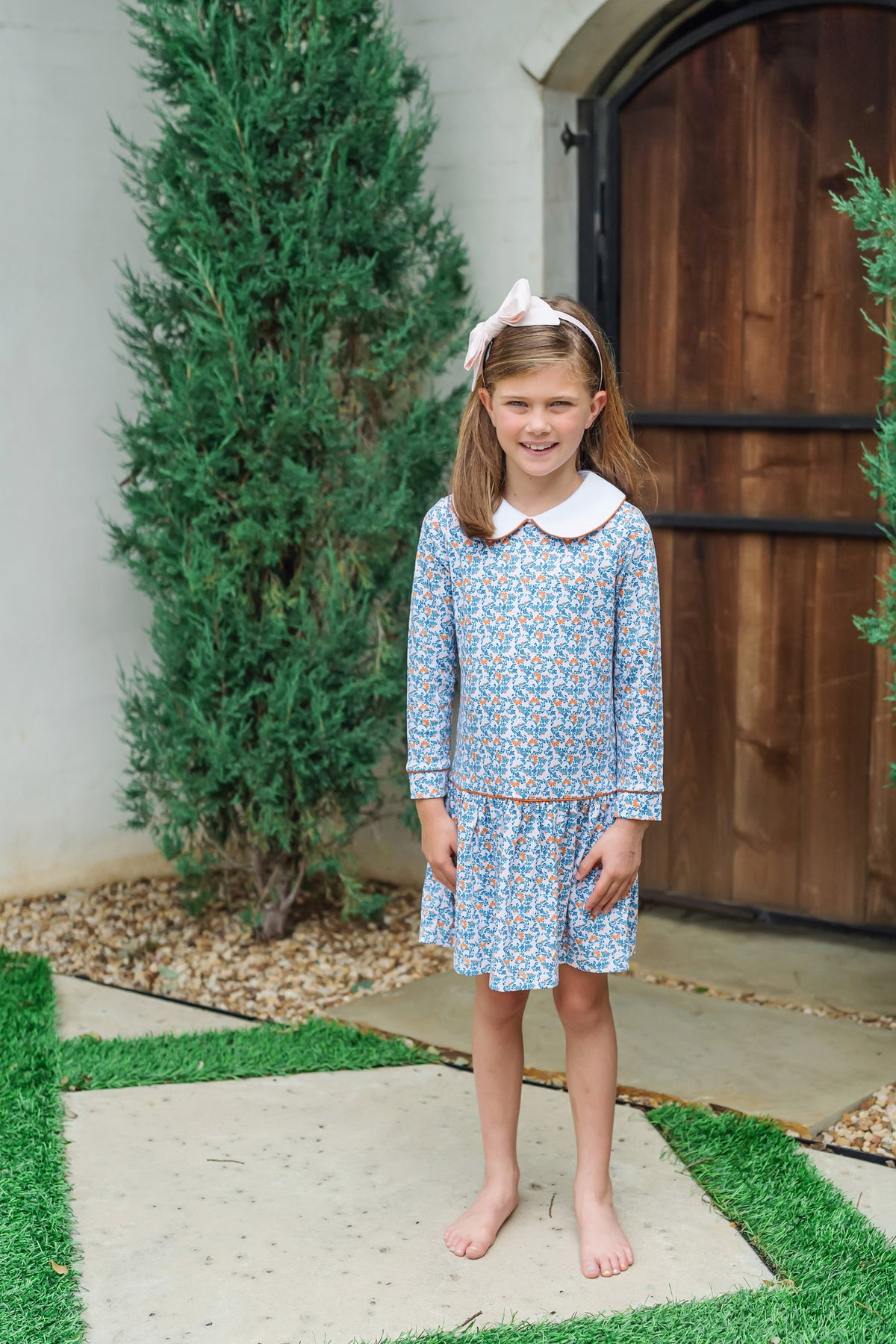 Lillian Girls' Dress - Autumn Blooms outfit perfect for everyday wear
