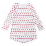 Everyday Berkeley Girls' Shirt Dress Hot Cocoa Santa Kidswear