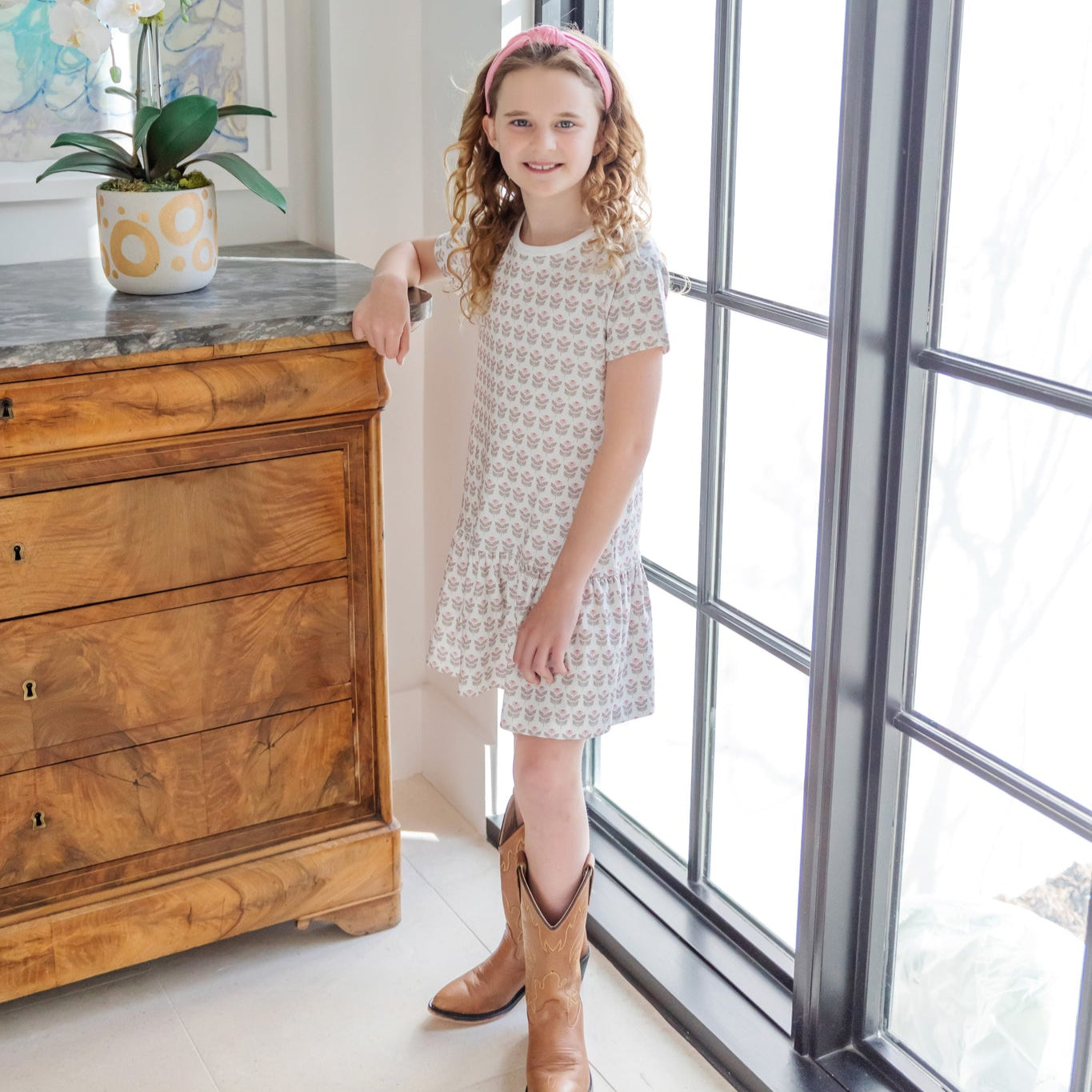 Buy Lottie Girls' Dress - Berkshire Batik Floral kids clothing online