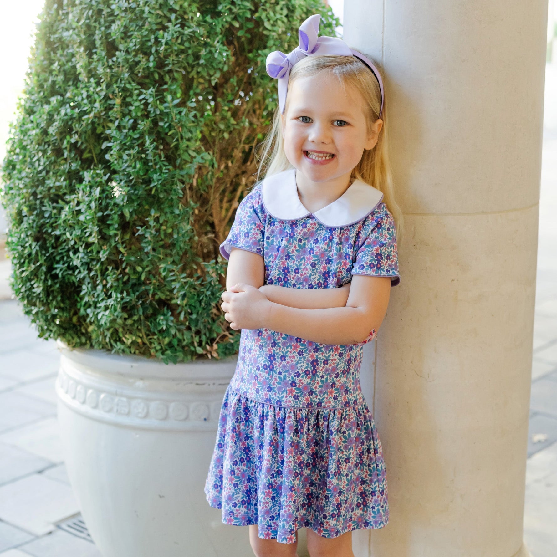 Libby Girls' Dress Blackberry Floral dress for girls premium quality