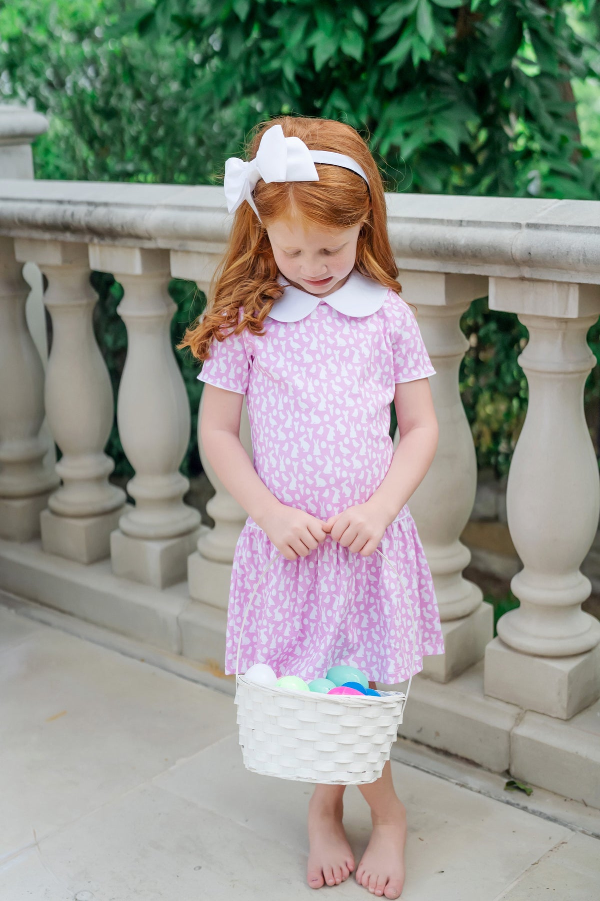 Libby Girls' Dress Easter Time Pink soft cotton kids fashion wear