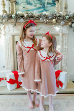 Emersyn Girls' Lace Trim Dress Holiday Plaid outfit perfect for everyday wear