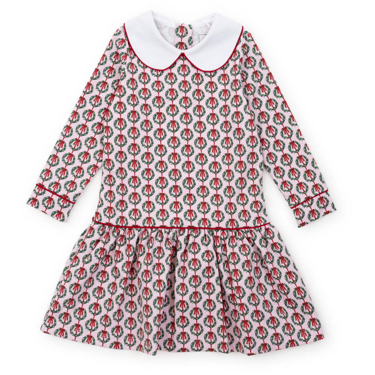 Lillian Girls' Dress Pink Wreaths