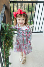 Lillian Girls' Dress Pink Wreaths outfit perfect for everyday wear