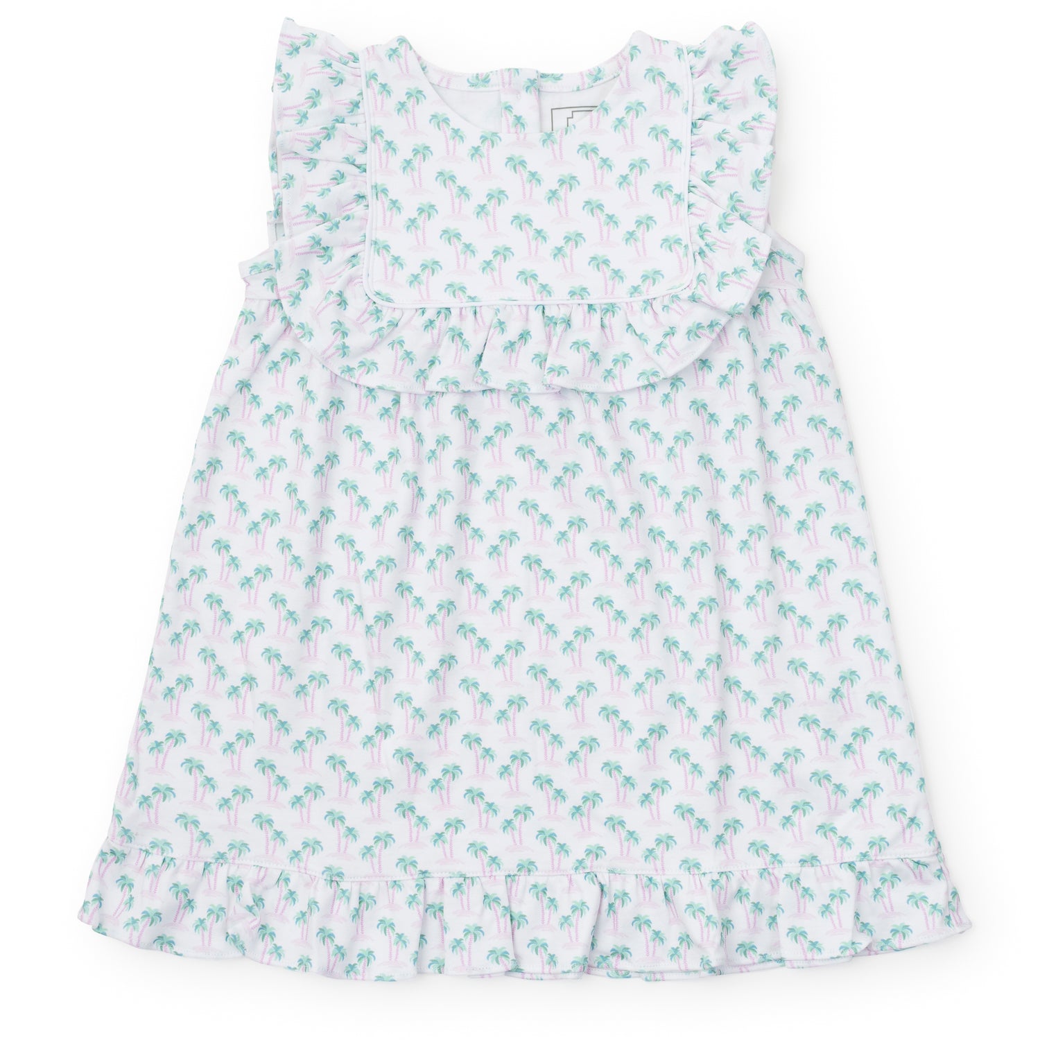 Piper Girls' Dress - Palm Tree Isle Pink