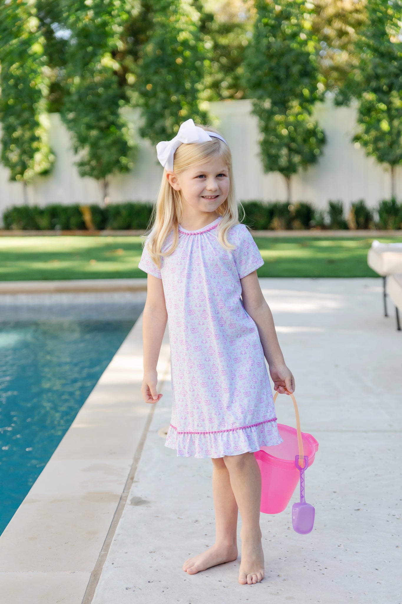 Buy Camden Girls' Dress Sandcastles Pink kids clothing online