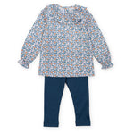 Everyday Emma Set Girls' Legging Set - Autumn Blooms Kidswear