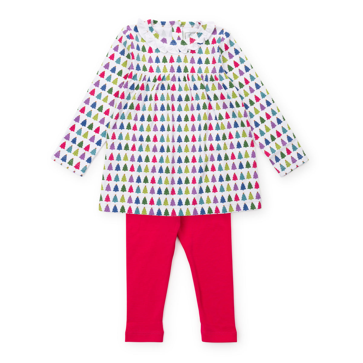 Everyday Ivy Girls' Legging Set Christmas Tree Bright Kidswear