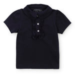 Uniform Jane Girls' Short Sleeve Polo Shirt Navy outfit perfect for everyday wear