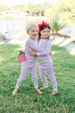 Alden Girls' Pajama Pant Set - Stars and Stripes soft cotton kids fashion wear