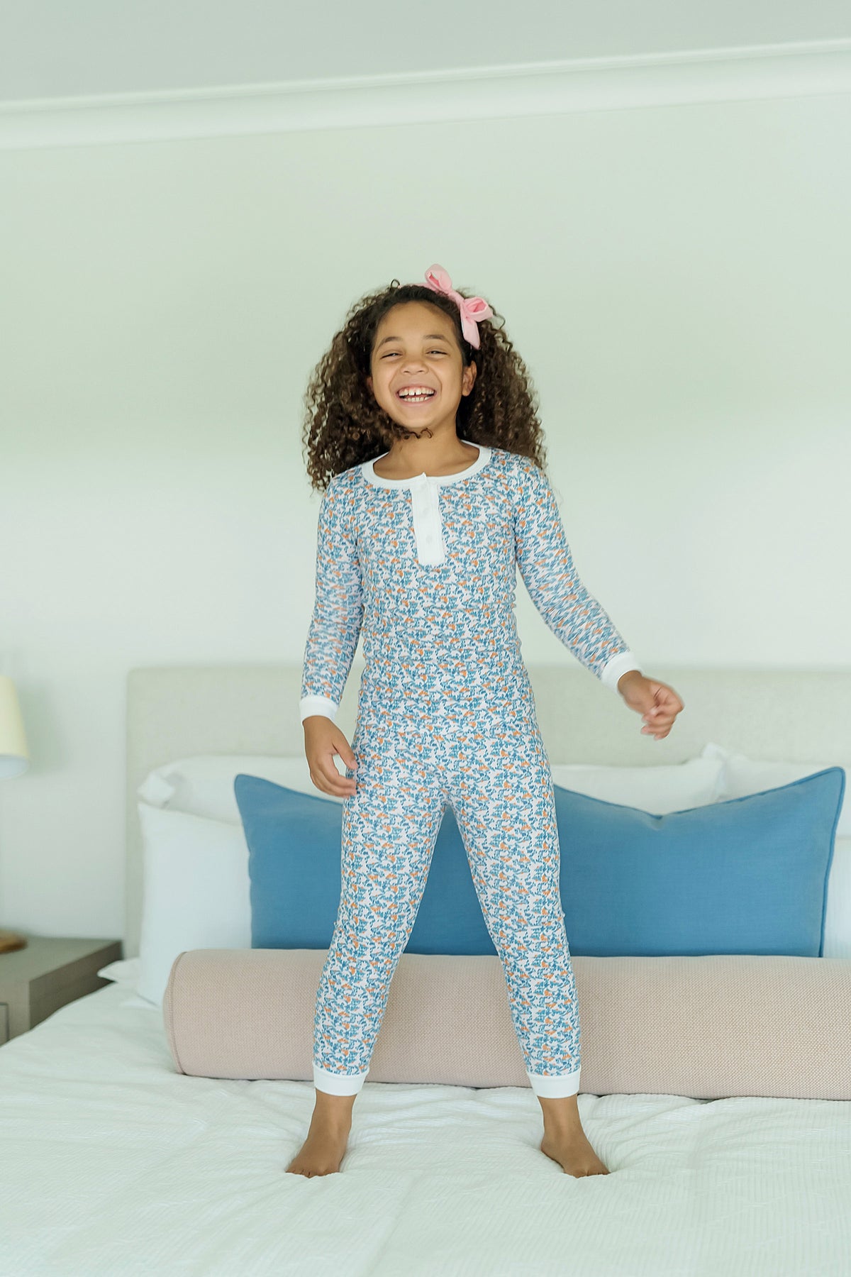 Alden Girls' Pajama Pant Set - Autumn Blooms outfit perfect for everyday wear