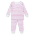 Everyday Ava Girls' Pajama Pant Set - Scalloped in Pink Kidswear