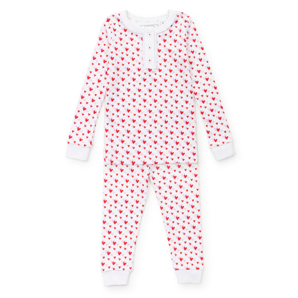 Everyday Alden Girls' Pajama Pant Set - Heart to Heart Pink Kidswear
