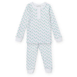 Everyday Alden Girls' Pajama Pant Set - Palm Tree Isle Pink Kidswear