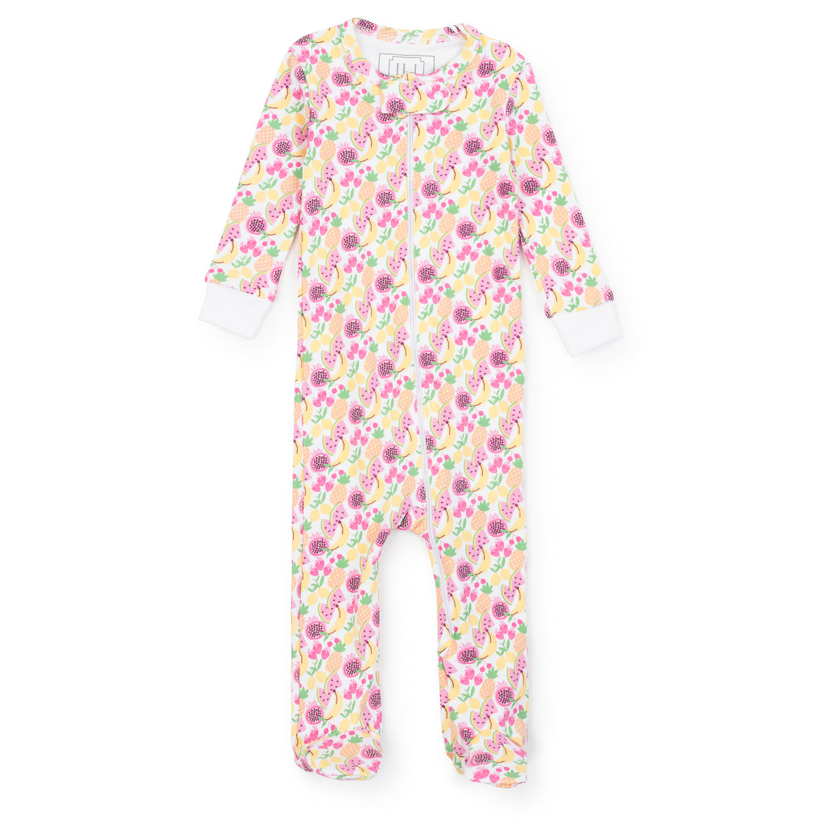 Everyday Parker Girls' Zipper Pajama - Tropical Fruit Kidswear