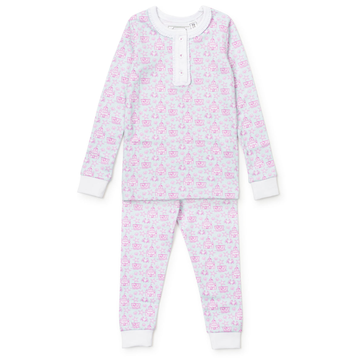 Everyday Alden Girls' Pajama Pant Set - Sandcastles Pink Kidswear