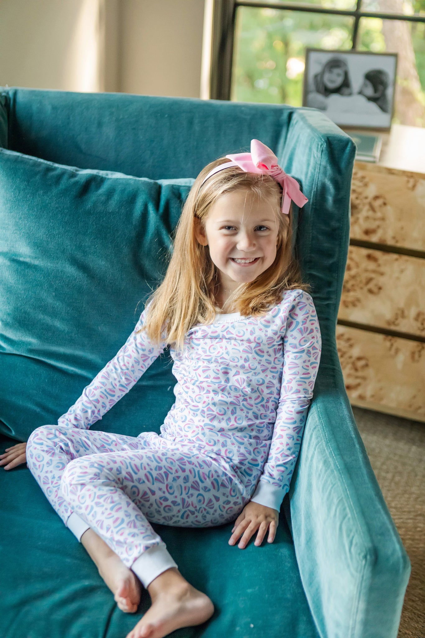 Buy Ava Girls' Pajama Pant Set - Seashells on the Seashore kids clothing online