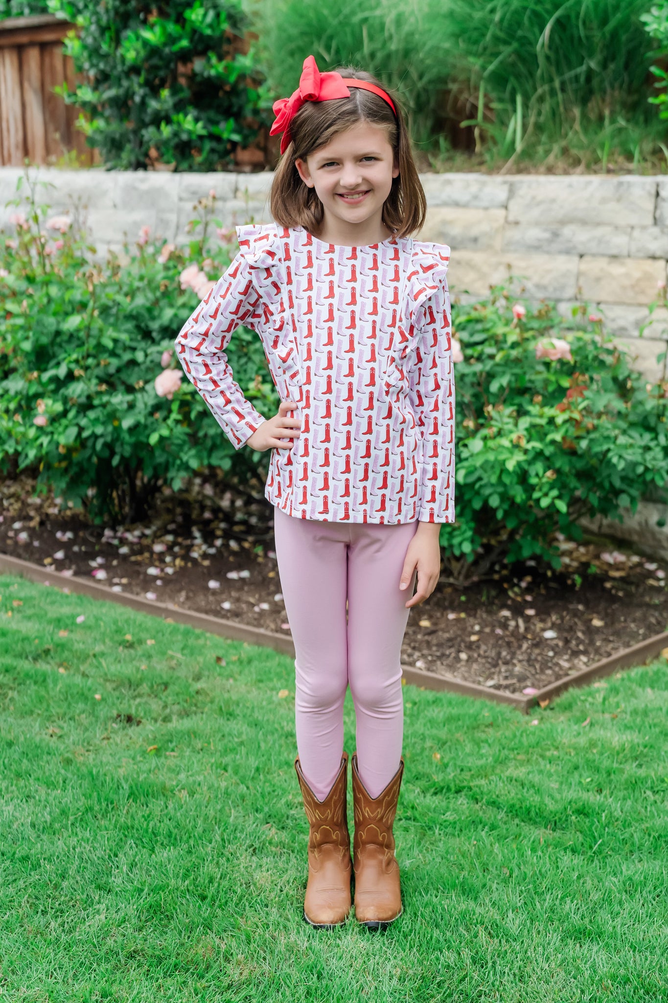Buy Olive Set Girls' Legging Set City Boots kids clothing online