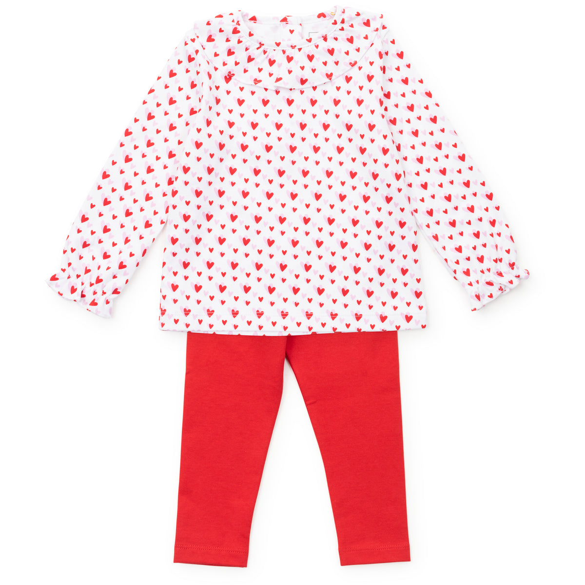 Everyday Lulu Girls' Legging Set Heart to Heart Pink Kidswear