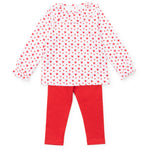 Everyday Lulu Girls' Legging Set Heart to Heart Pink Kidswear