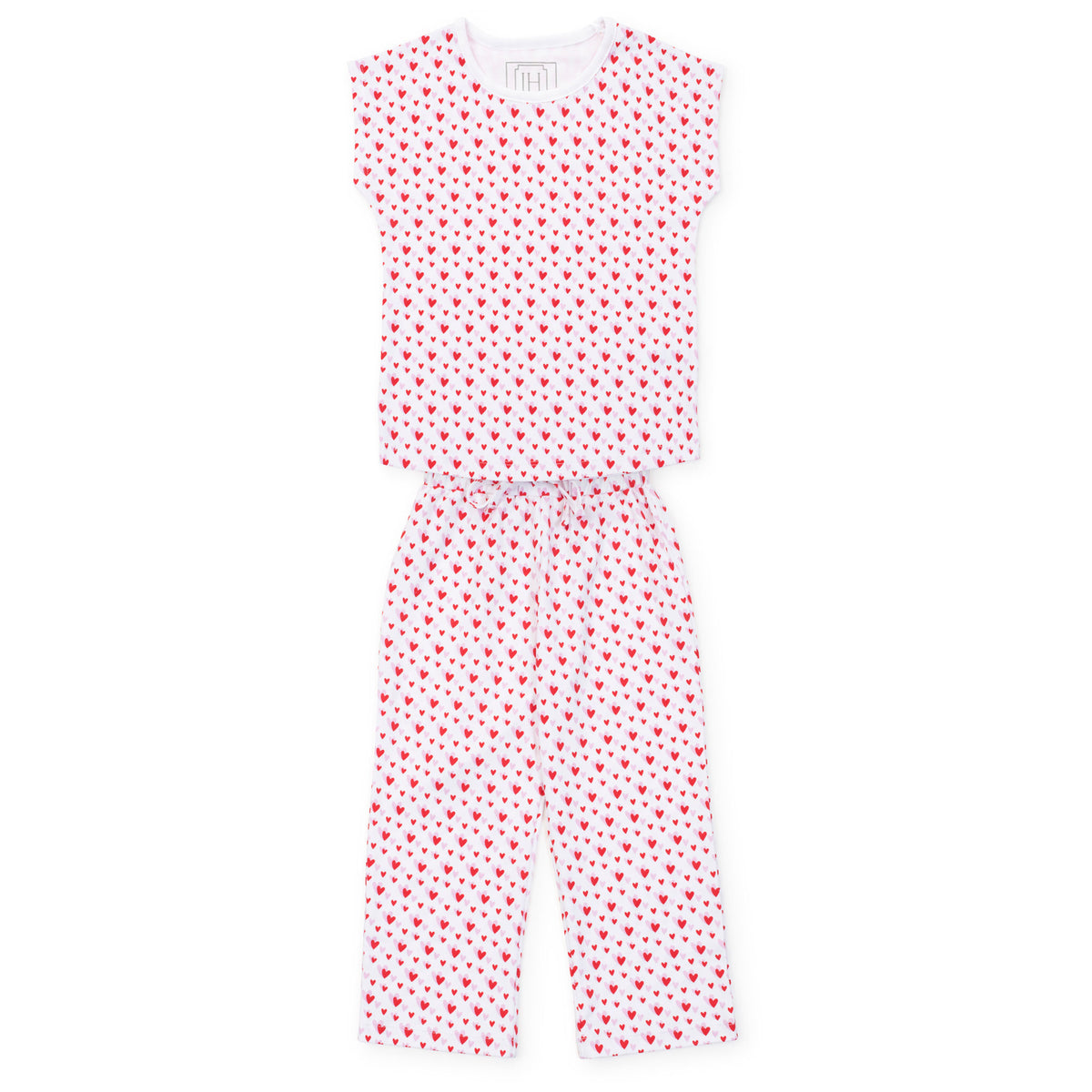 Everyday Merrick Girls' Pant Set Heart to Heart Pink Kidswear
