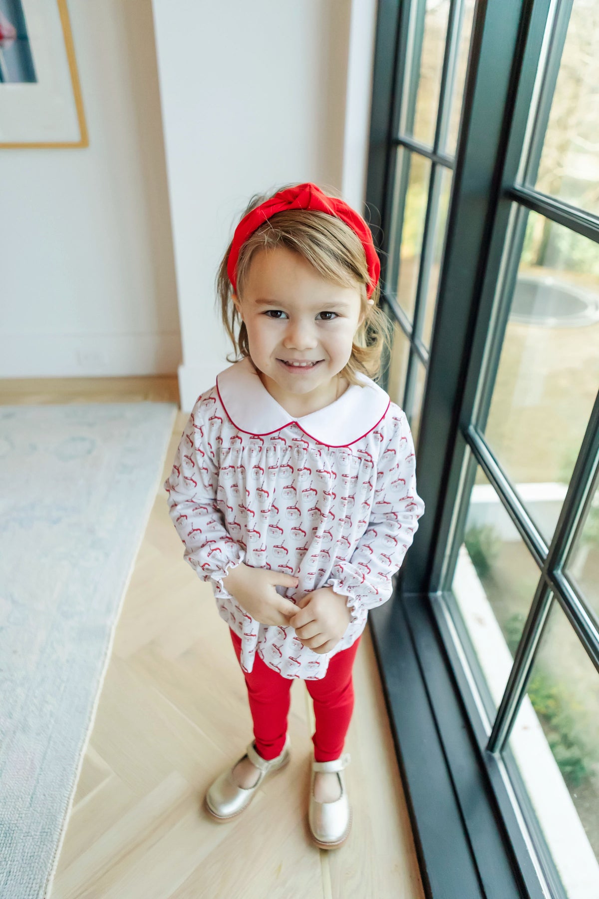 Morgan Set Girls' Legging Set Hot Cocoa Santa outfit perfect for everyday wear
