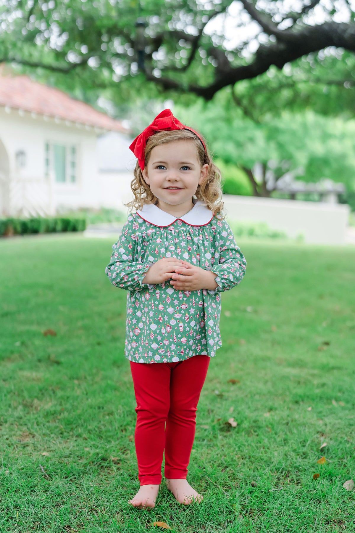 Morgan Set Girls' Legging Set Retro Ornaments outfit perfect for everyday wear