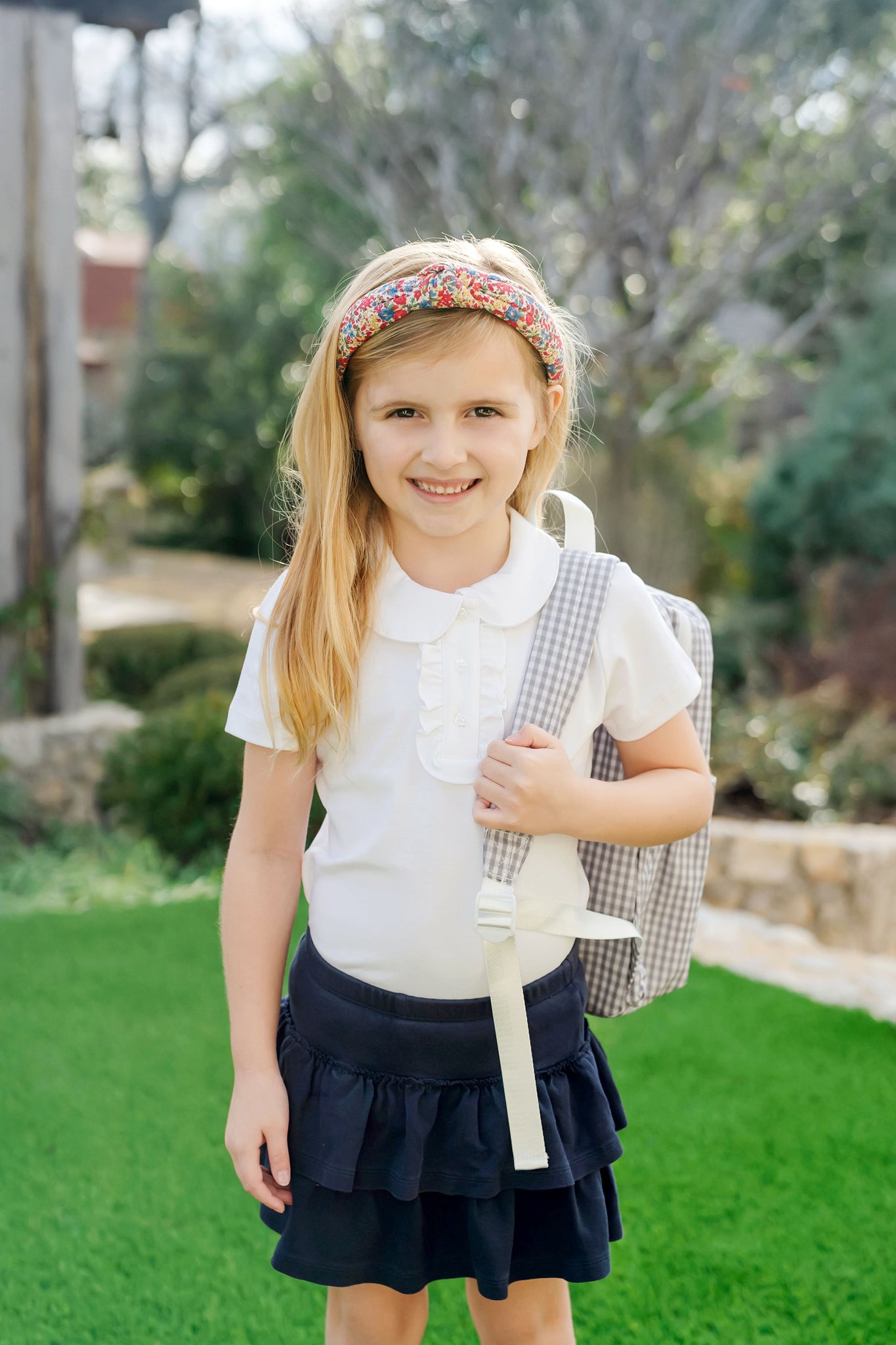 Jane Girls' Pima Cotton Short Sleeve Polo Shirt White dress for girls premium quality