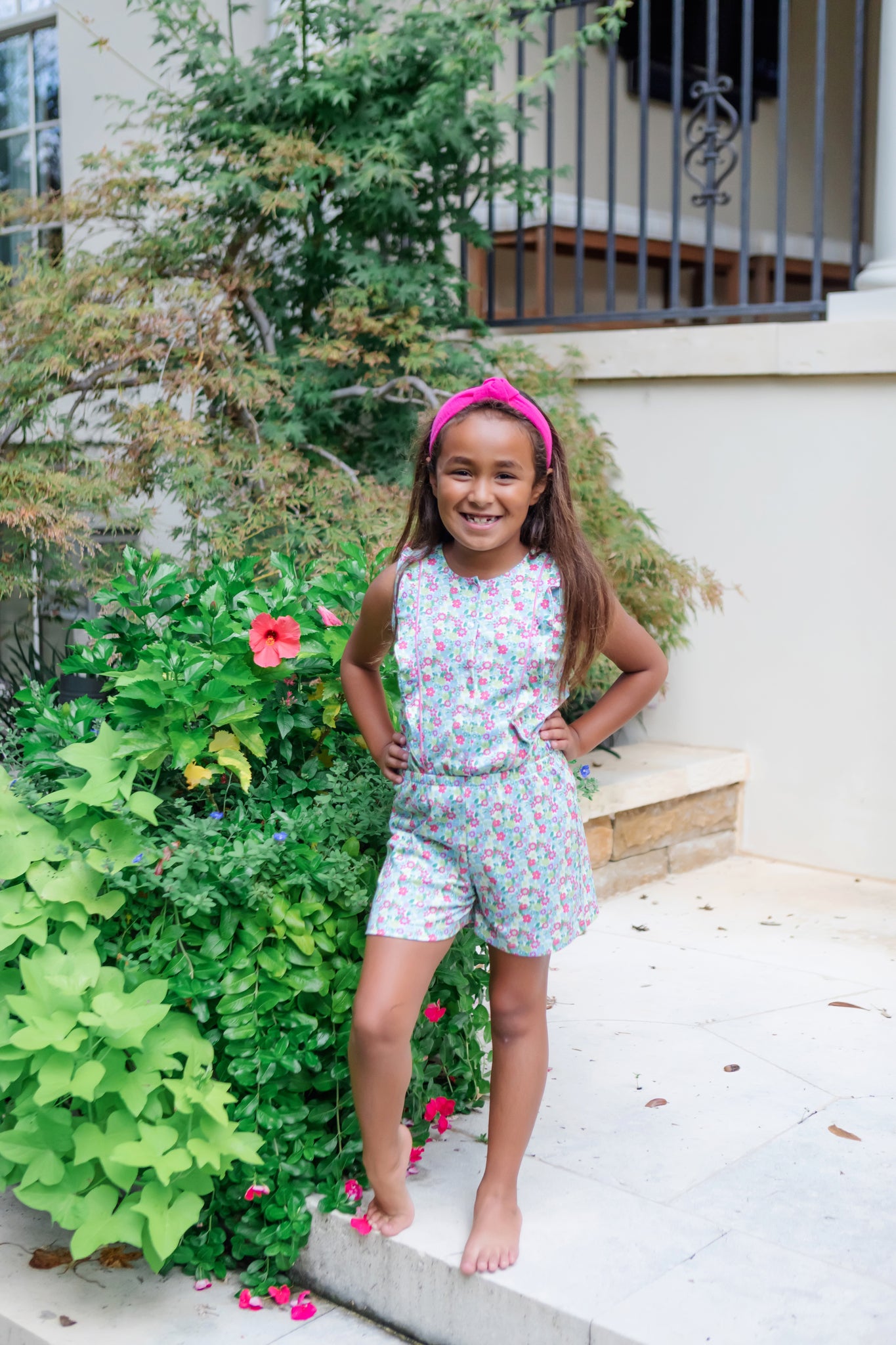 Buy Lola Girls' Romper - Arboretum Floral kids clothing online