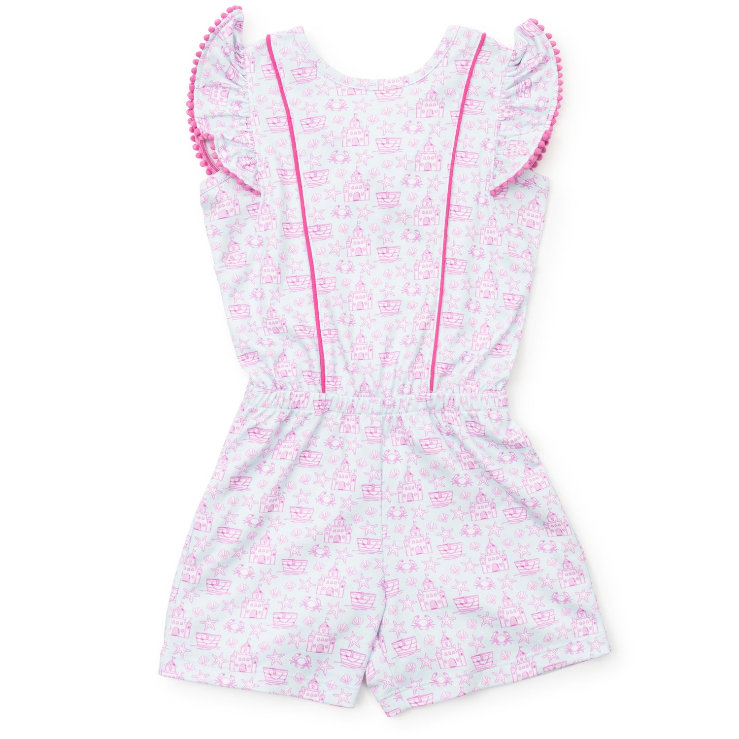 Rae Girls' Romper Sandcastles Pink