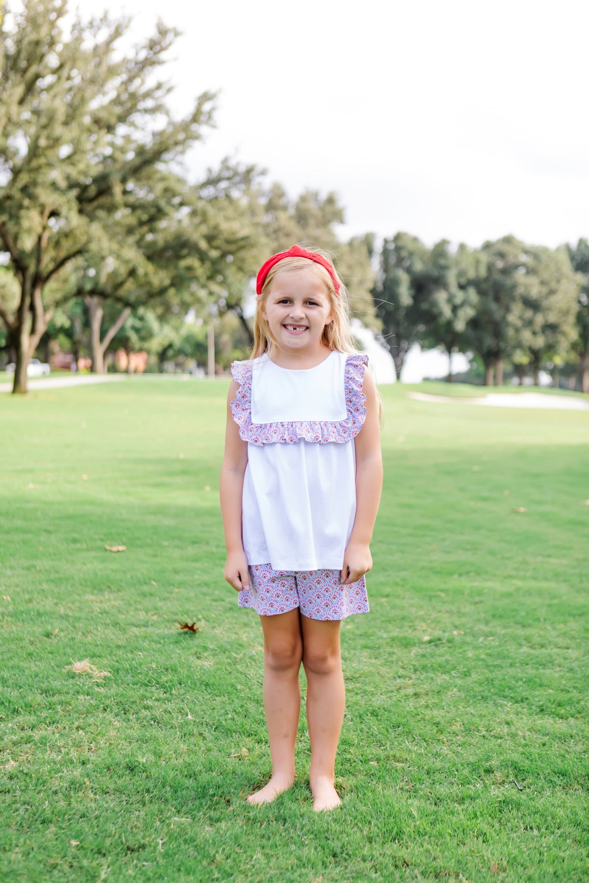 Penelope Girls' Short Set Bunting Floral outfit perfect for everyday wear
