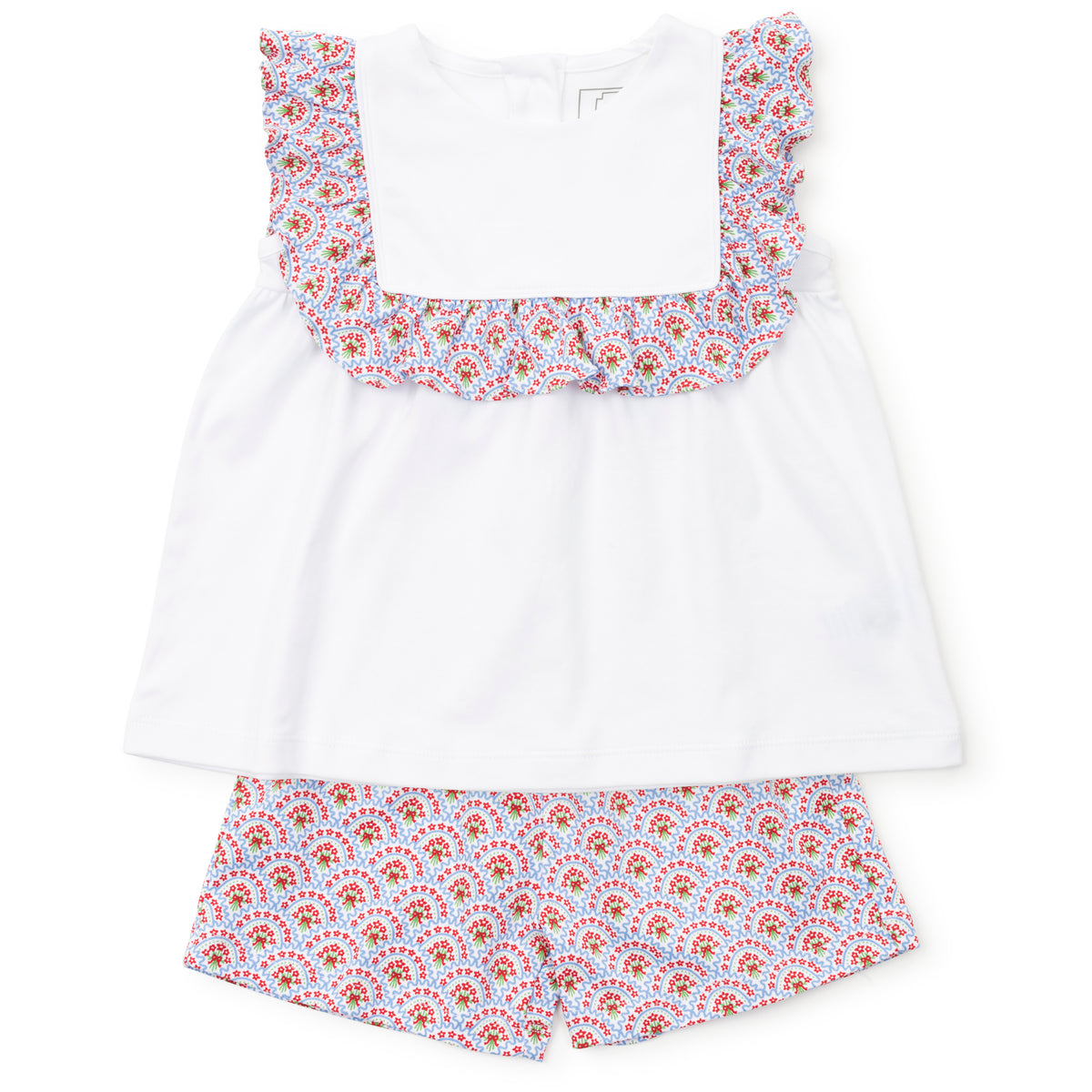 Everyday Penelope Girls' Short Set Bunting Floral Kidswear