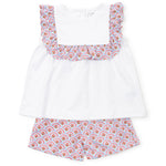 Everyday Penelope Girls' Short Set Bunting Floral Kidswear