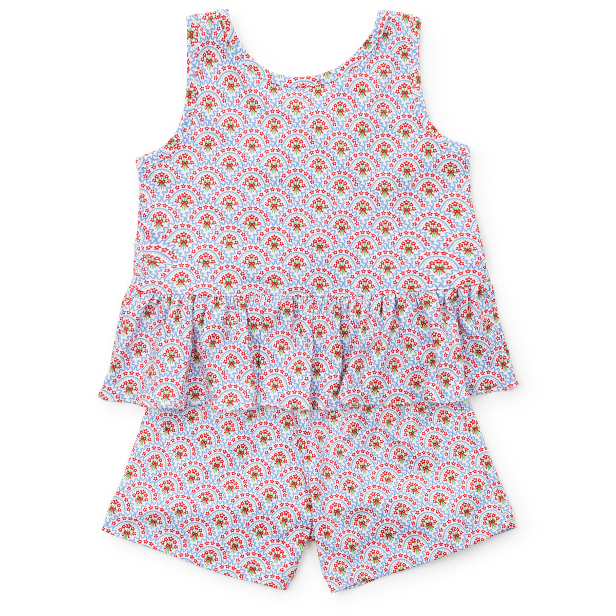 Everyday Poppy Girls' Short Set - Bunting Floral Kidswear
