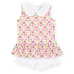 Everyday Landry Girls' Pima Cotton Short Set Tropical Fruit Kidswear