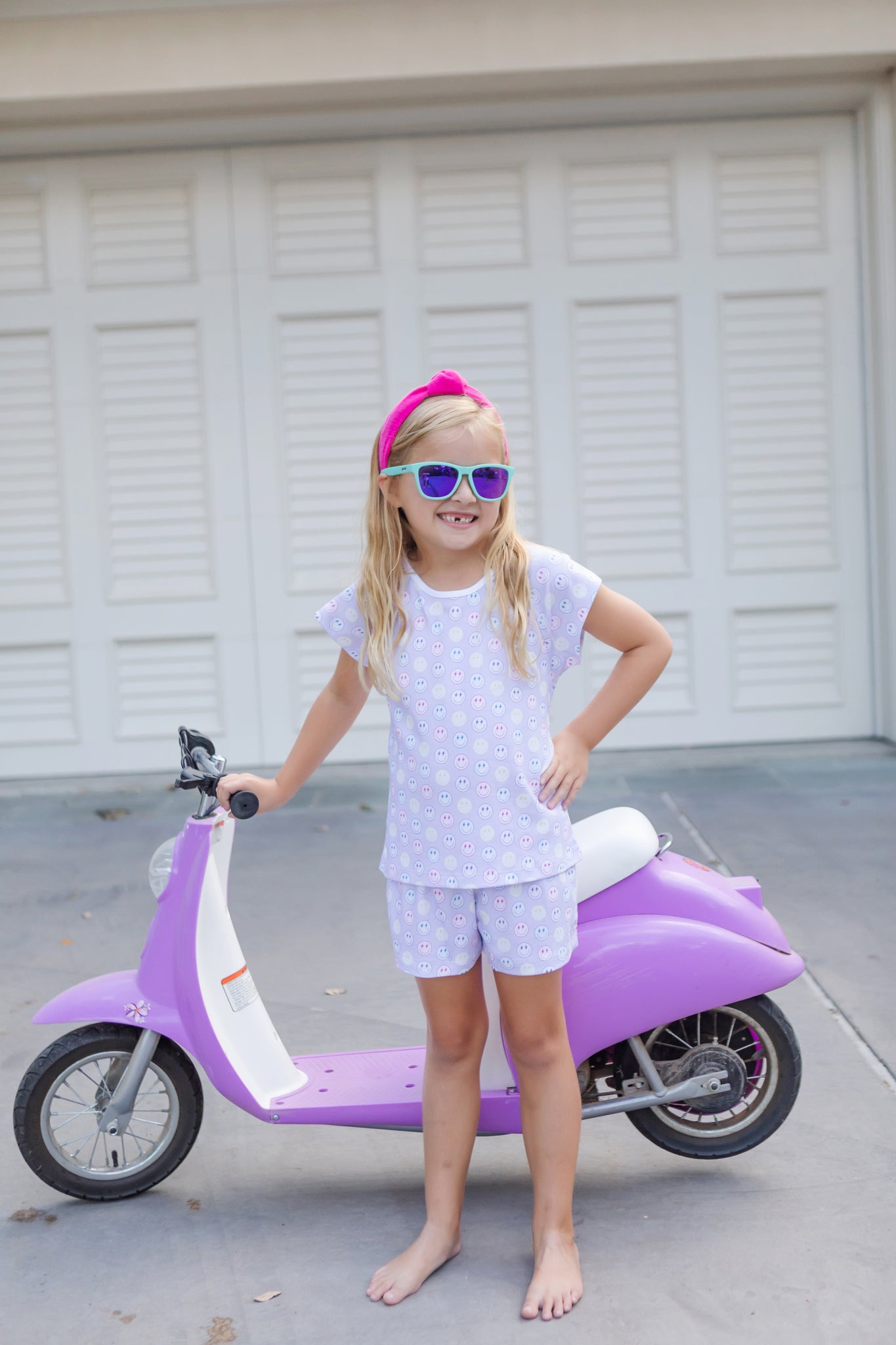 Buy Emery Girls' Short Set - Preppy Smiles kids clothing online