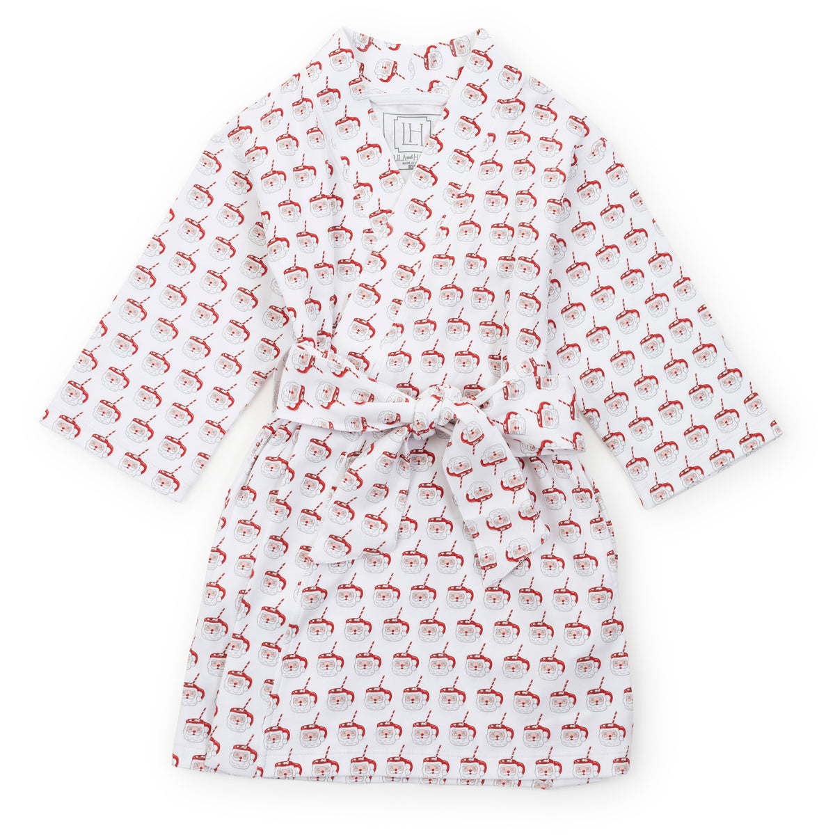 Everyday Gwen Girls' Spa Wrap Hot Cocoa Santa Kidswear